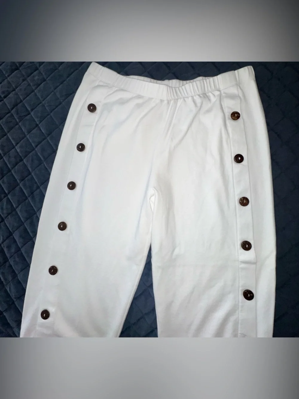 Appleseed's Soft White Pull-On Knit Pants - Picture 6 of 6